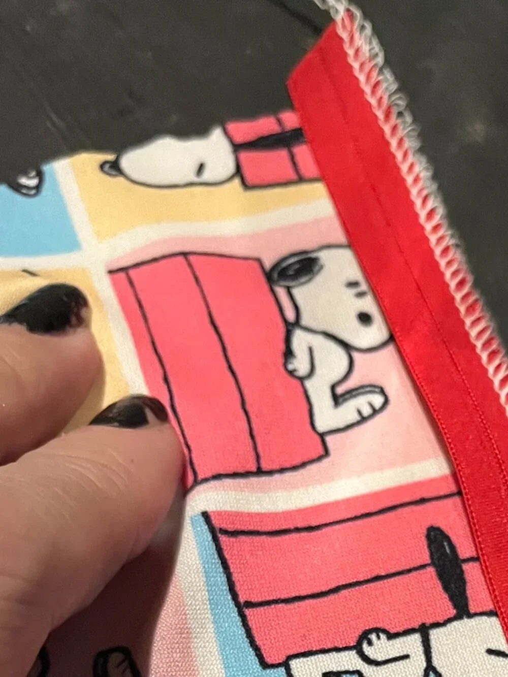 Handmade UPCYCLED Snoopy Wrist Cuffs